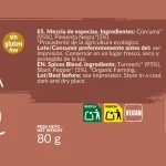 Cúrcuma con Pimienta ECO-BIO 80gr. - Imagen 2